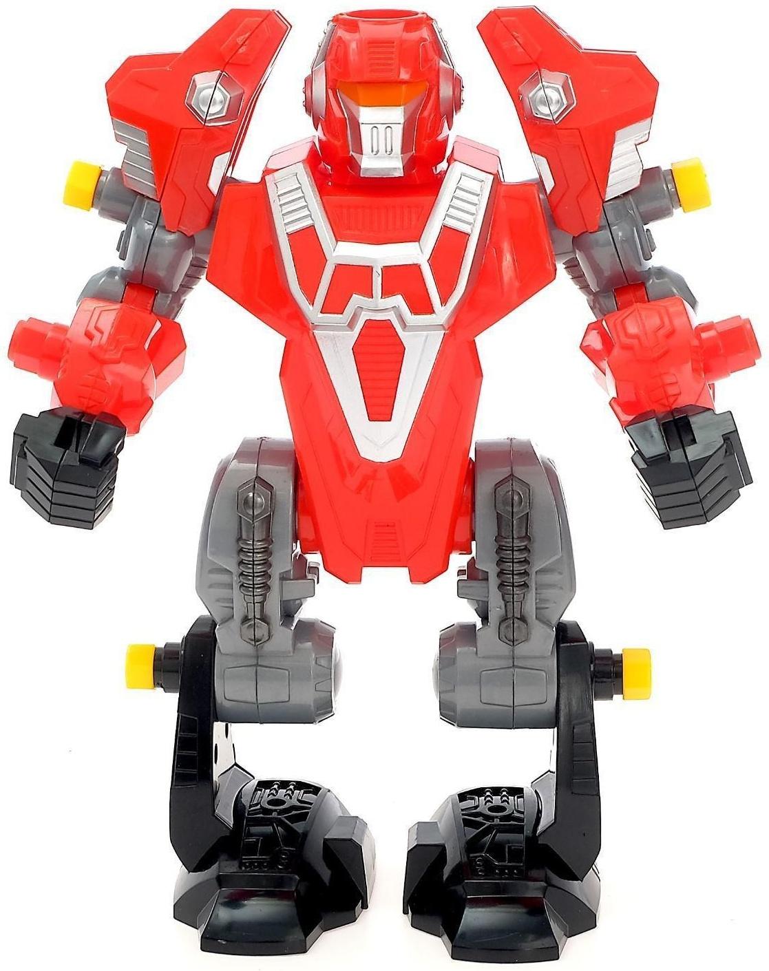 Конструктор-машина «Мега робот», 3 в 1, со световым шуруповёртом, работает от батареек