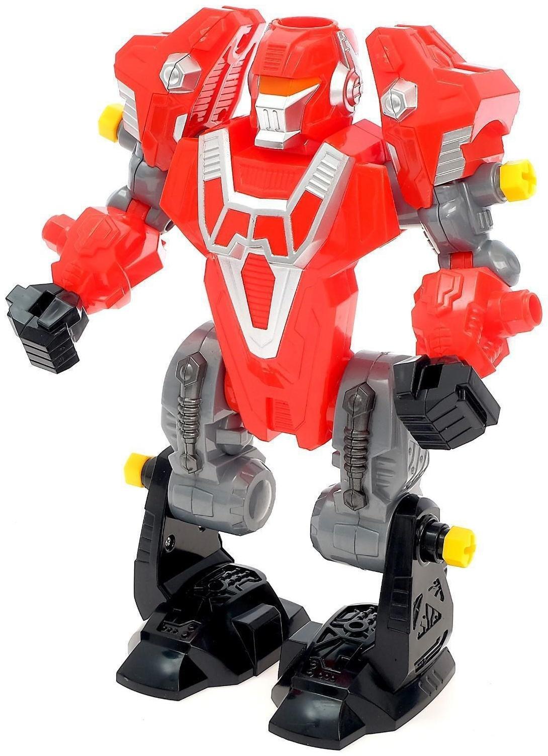 Конструктор-машина «Мега робот», 3 в 1, со световым шуруповёртом, работает от батареек