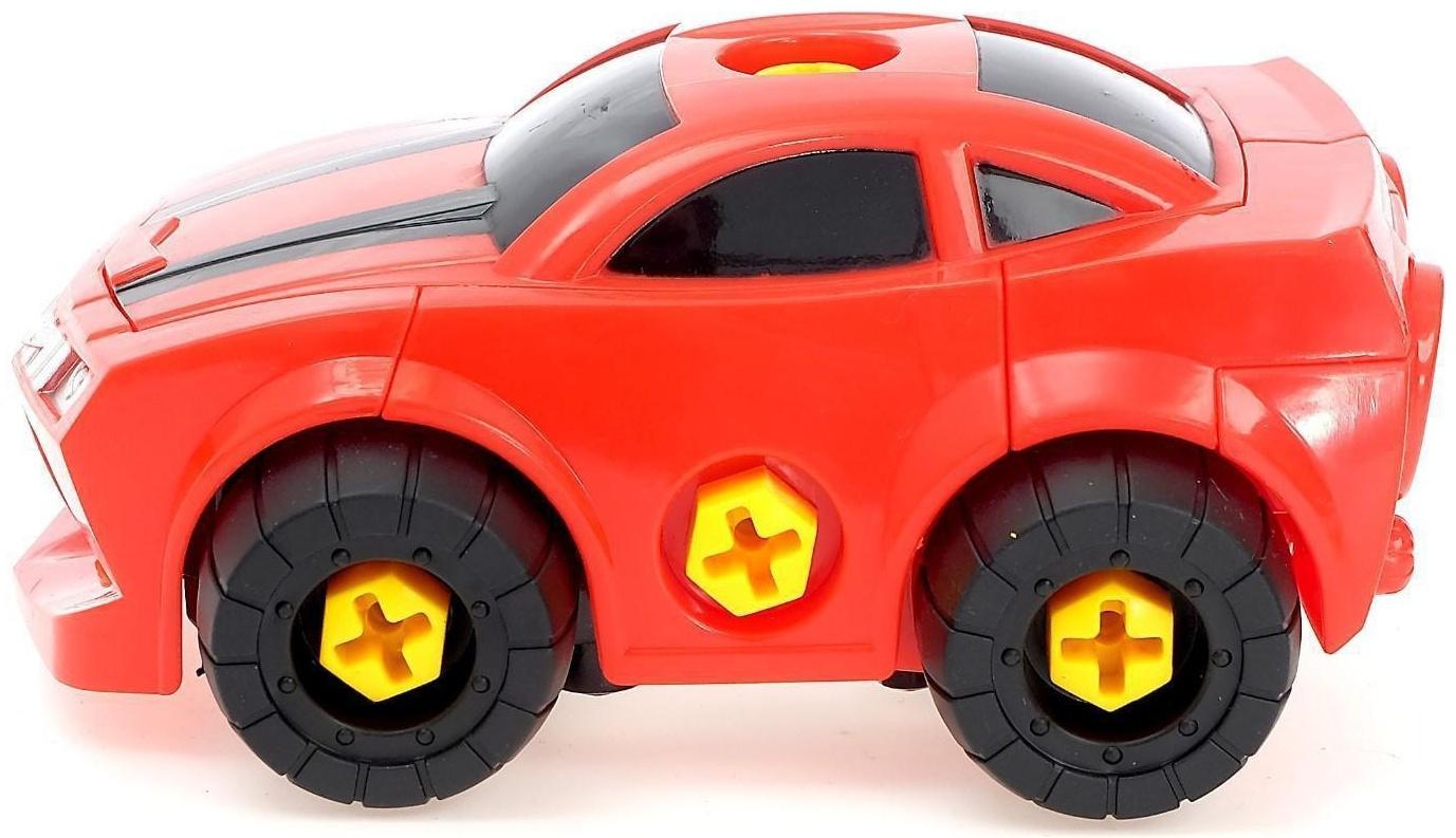 Конструктор-машина «Мега робот», 3 в 1, со световым шуруповёртом, работает от батареек