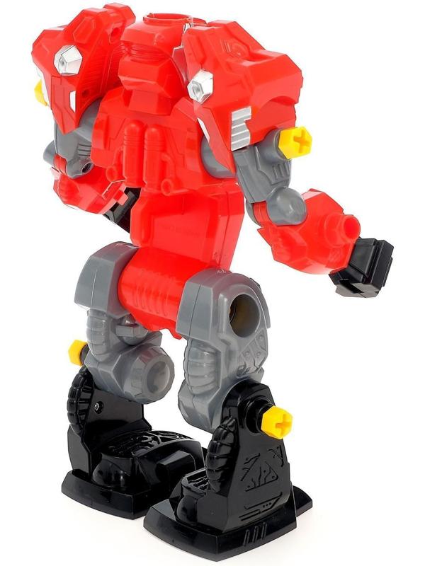 Конструктор-машина «Мега робот», 3 в 1, со световым шуруповёртом, работает от батареек