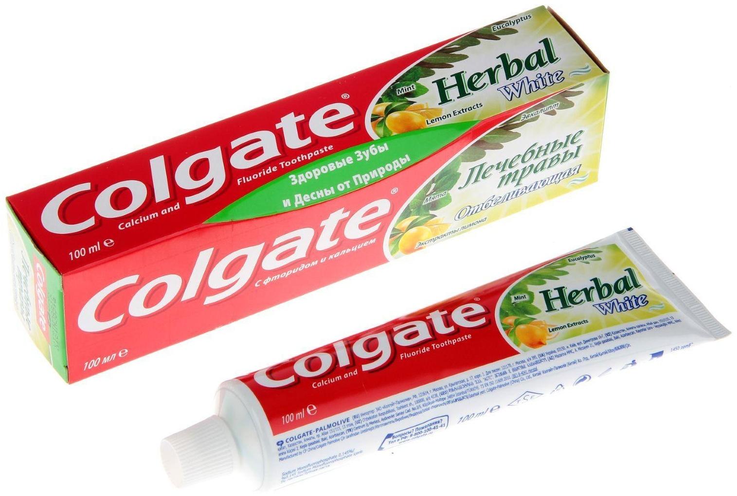 Зубная паста Colgate «Лечебные травы», отбеливающая, 100 мл