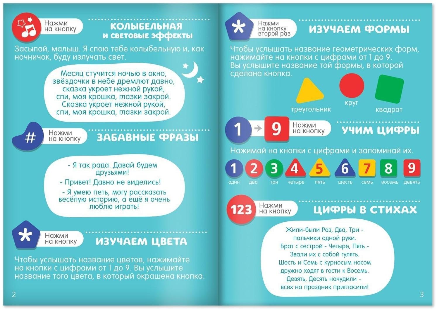 Игрушка музыкальная обучающая «Панда», с проектором, работает от батареек