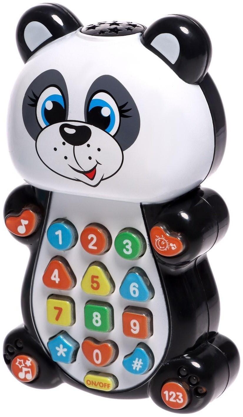Игрушка музыкальная обучающая «Панда», с проектором, работает от батареек