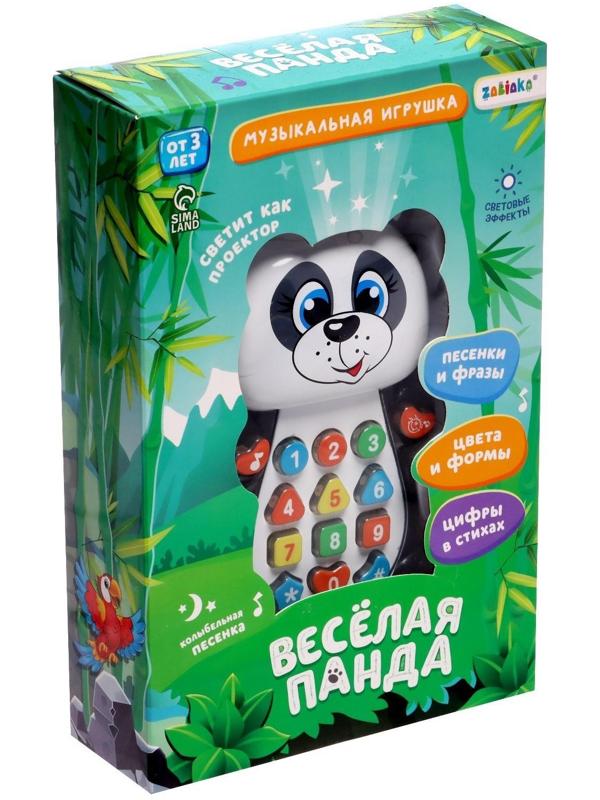Игрушка музыкальная обучающая «Панда», с проектором, работает от батареек