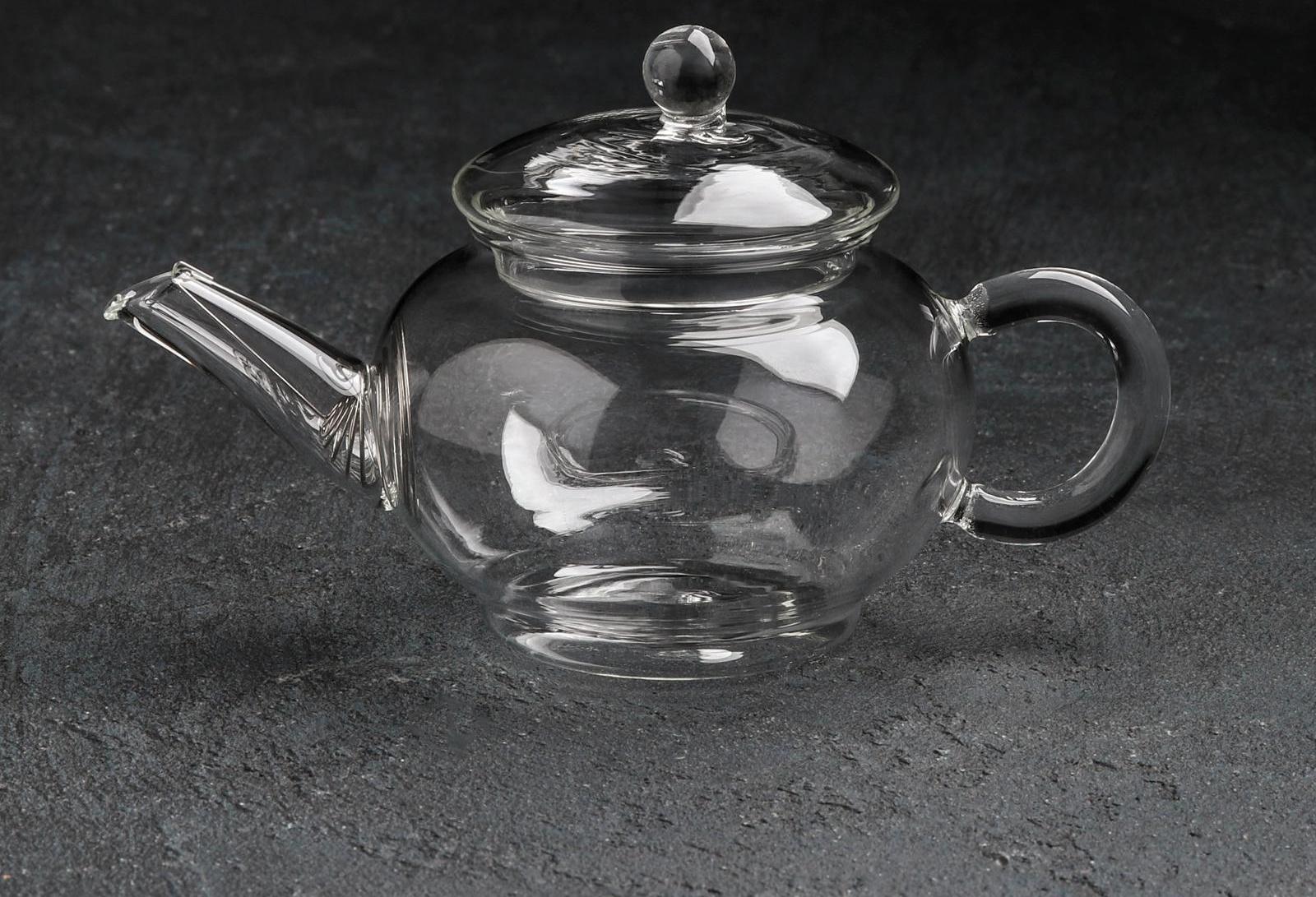 Чайник стеклянный заварочный Доляна «Дамбо», 250 мл, металлическое сито