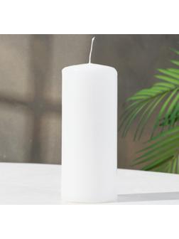 Свеча - цилиндр, 7х17 см, 50 ч, 515 г, белая
