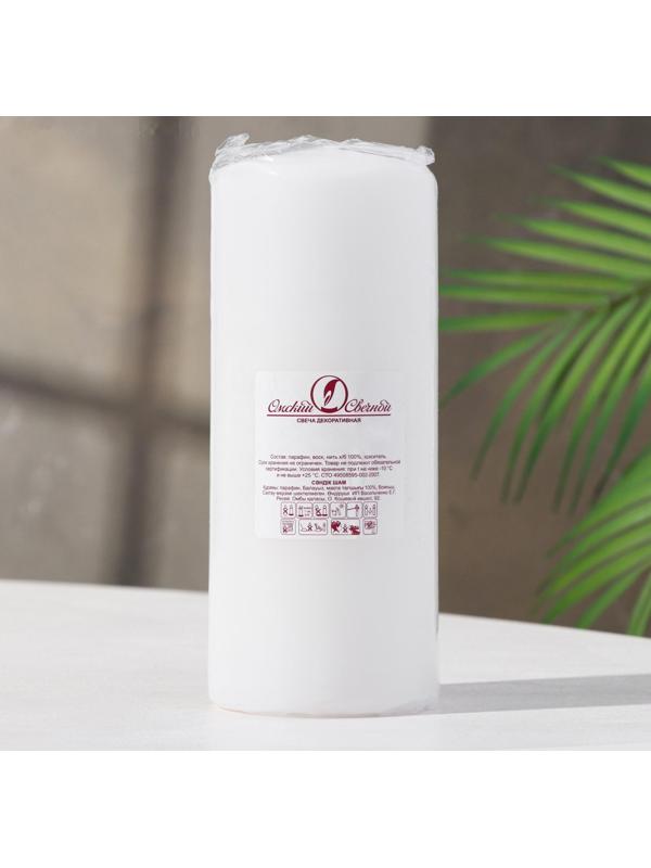 Свеча - цилиндр, 7х17 см, 50 ч, 515 г, белая