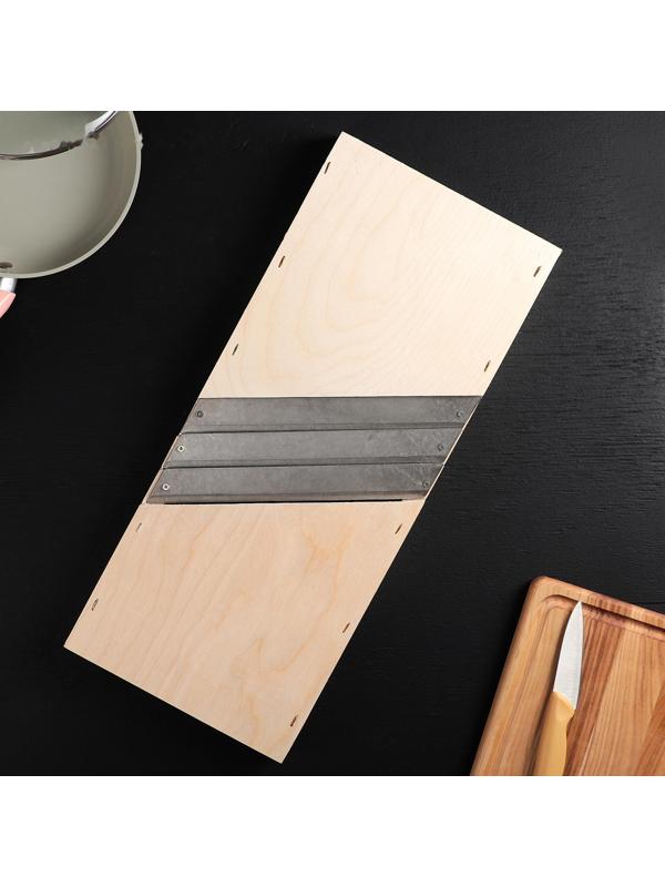 Шинковка «Берёзка» большая, 3 лезвия, 50×21×5 см