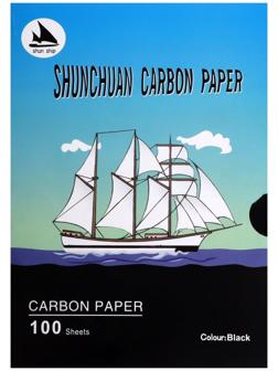 Бумага копировальная А4, 100 листов, чёрная