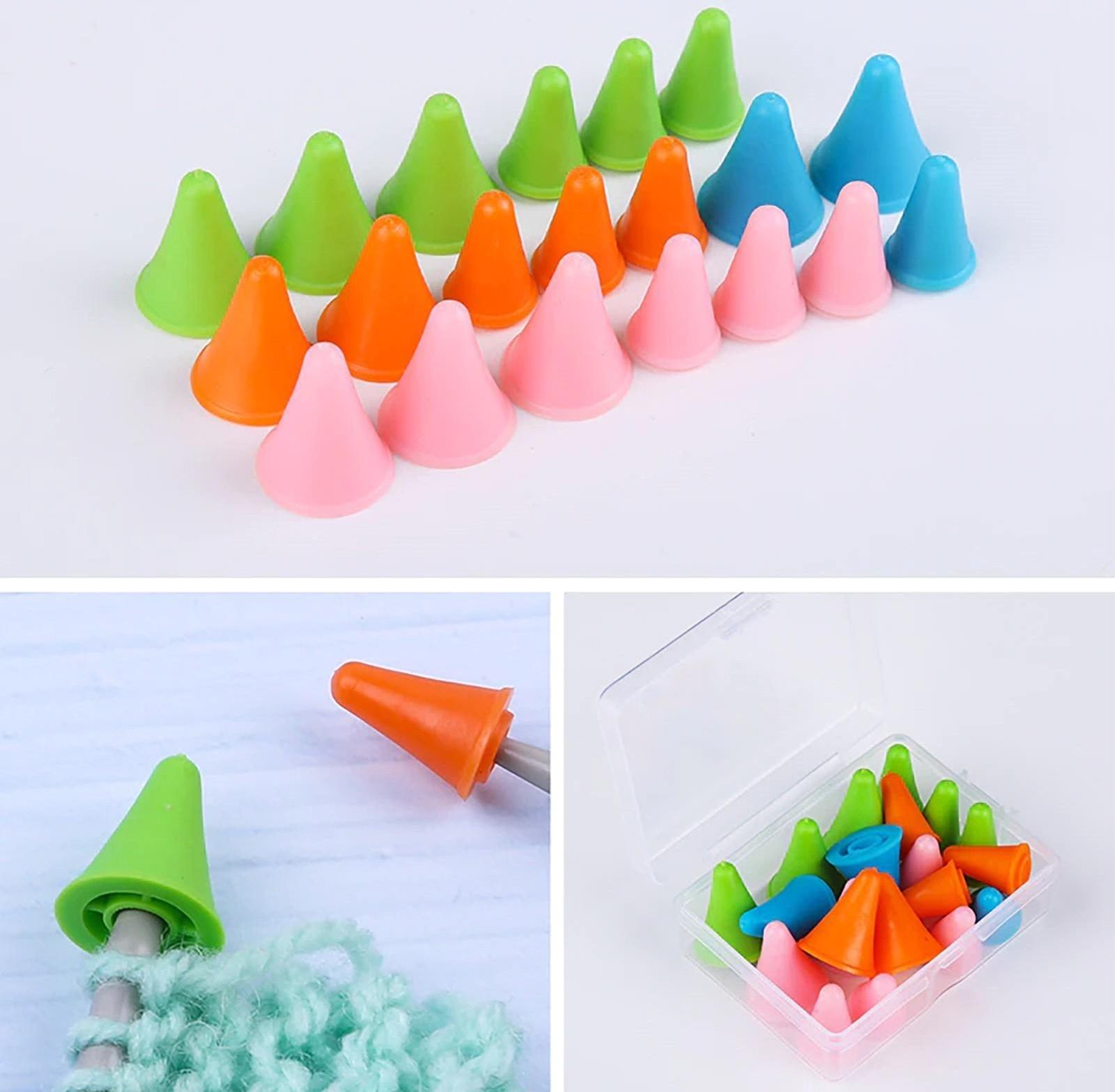 Набор заглушек для спиц, d = 1,8 / 1,3 см, 12 шт, цвет разноцветный