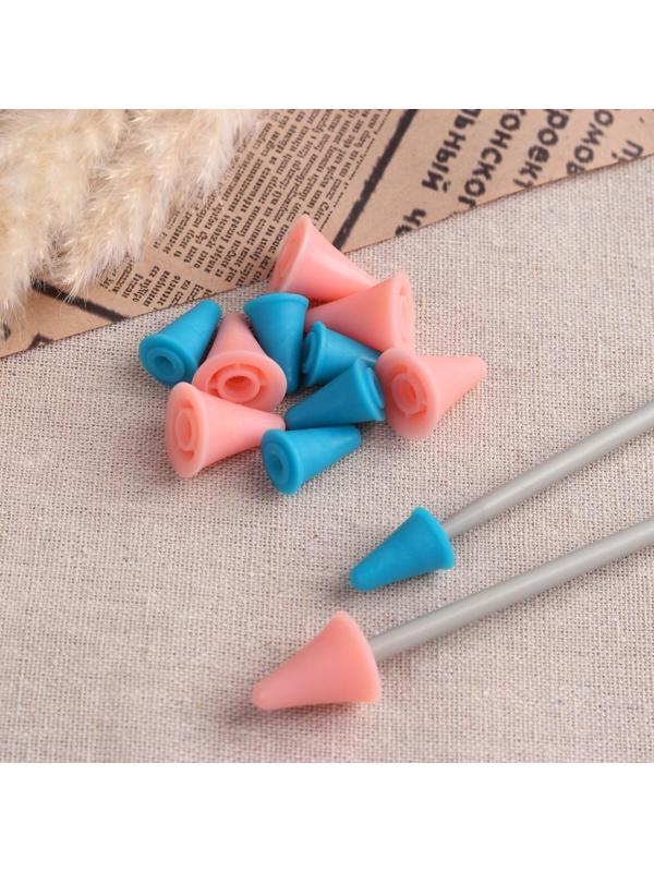 Набор заглушек для спиц, d = 1,8 / 1,3 см, 12 шт, цвет разноцветный