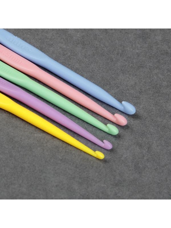 Набор крючков для вязания, d = 2,5-10 мм, 15 см, 9 шт, цвет разноцветный