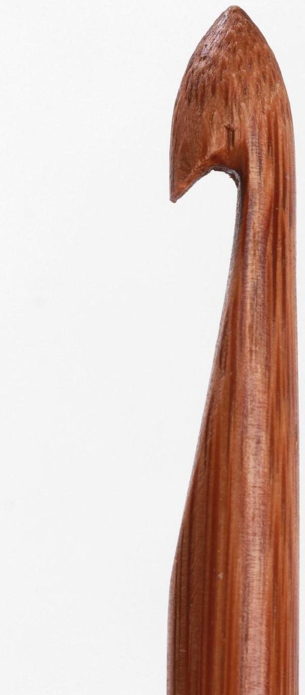 Крючок для вязания, бамбуковый, d = 7 мм, 15 см