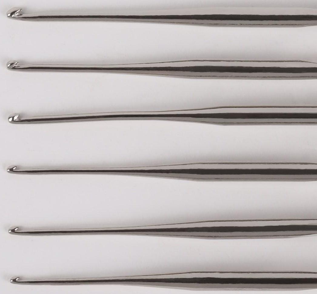 Набор крючков для вязания, d = 0,5-1 мм, 12 см, 6 шт