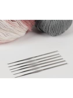 Набор крючков для вязания, d = 0,5-1 мм, 12 см, 6 шт