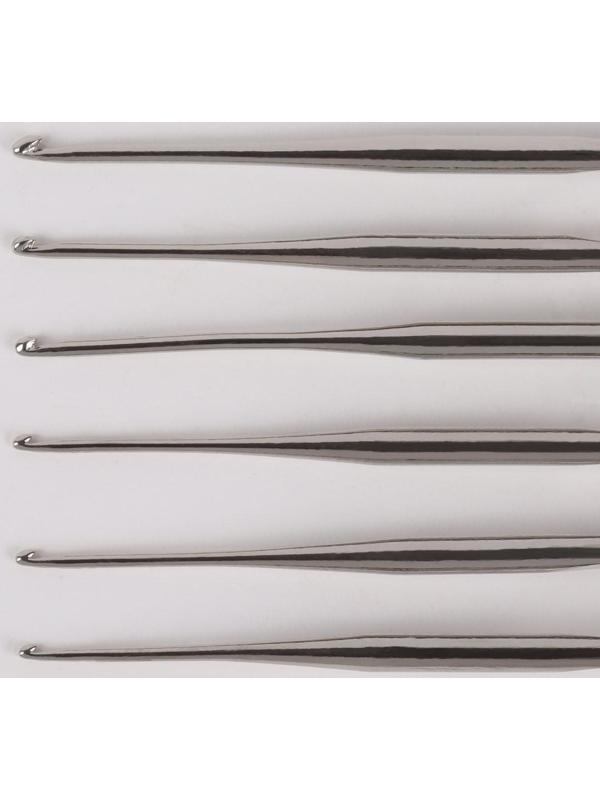 Набор крючков для вязания, d = 0,5-1 мм, 12 см, 6 шт