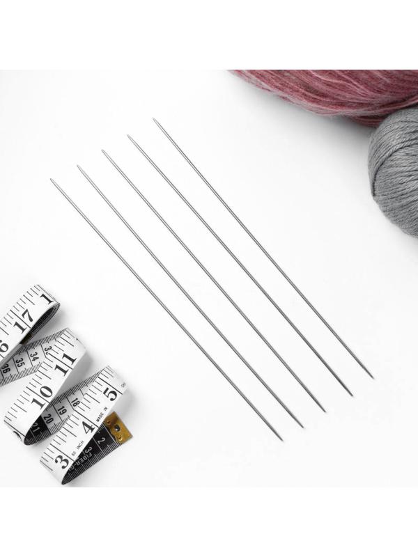 Спицы для вязания, чулочные, d = 2,5 мм, 24 см, 5 шт