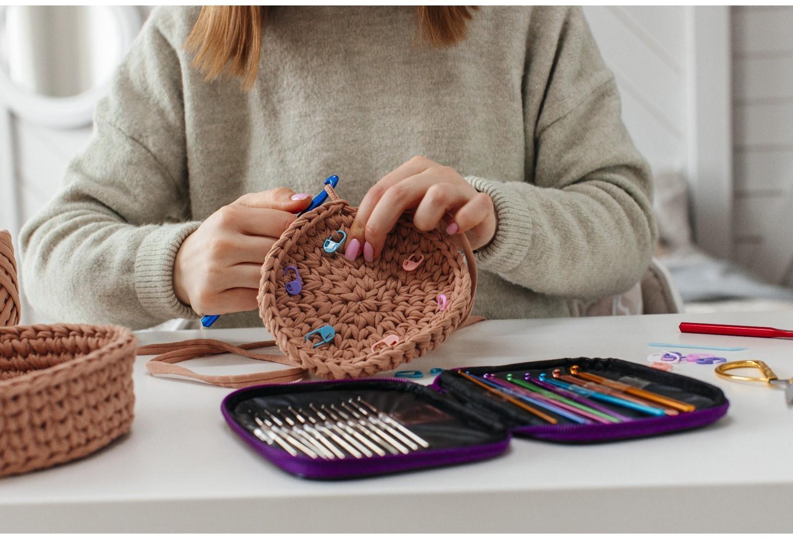 Набор крючков для вязания, d = 0,6-6,5 мм, 12,5/15 см, 22 шт, цвет МИКС