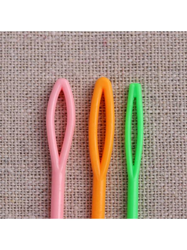 Набор игл для сшивания пряжи/шерсти, d = 2,05/3,05 мм, 7/9/15 см, 6 шт, цвет разноцветный