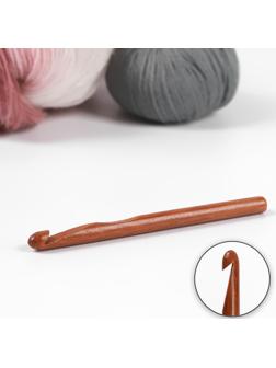 Крючок для вязания, бамбуковый, d = 10 мм, 15 см