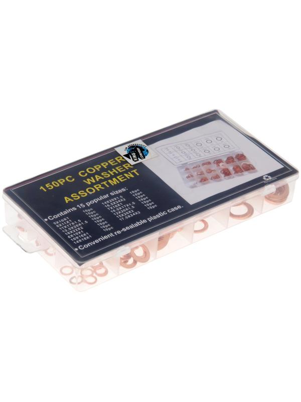 Набор прокладок медных, 150 шт