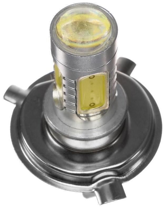 Автолампа светодиодная H4, 12 В, 7.5 Вт , 5 LED-COB, свет белый