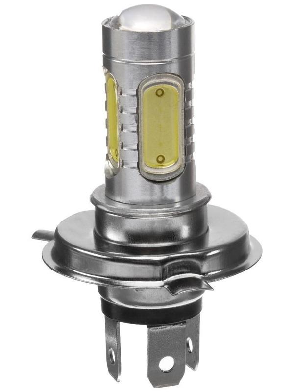 Автолампа светодиодная H4, 12 В, 7.5 Вт , 5 LED-COB, свет белый