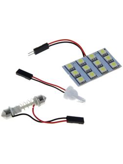 Автолампа светодиодная Cartage, 12 В, 12 SMD-5050, свет белый