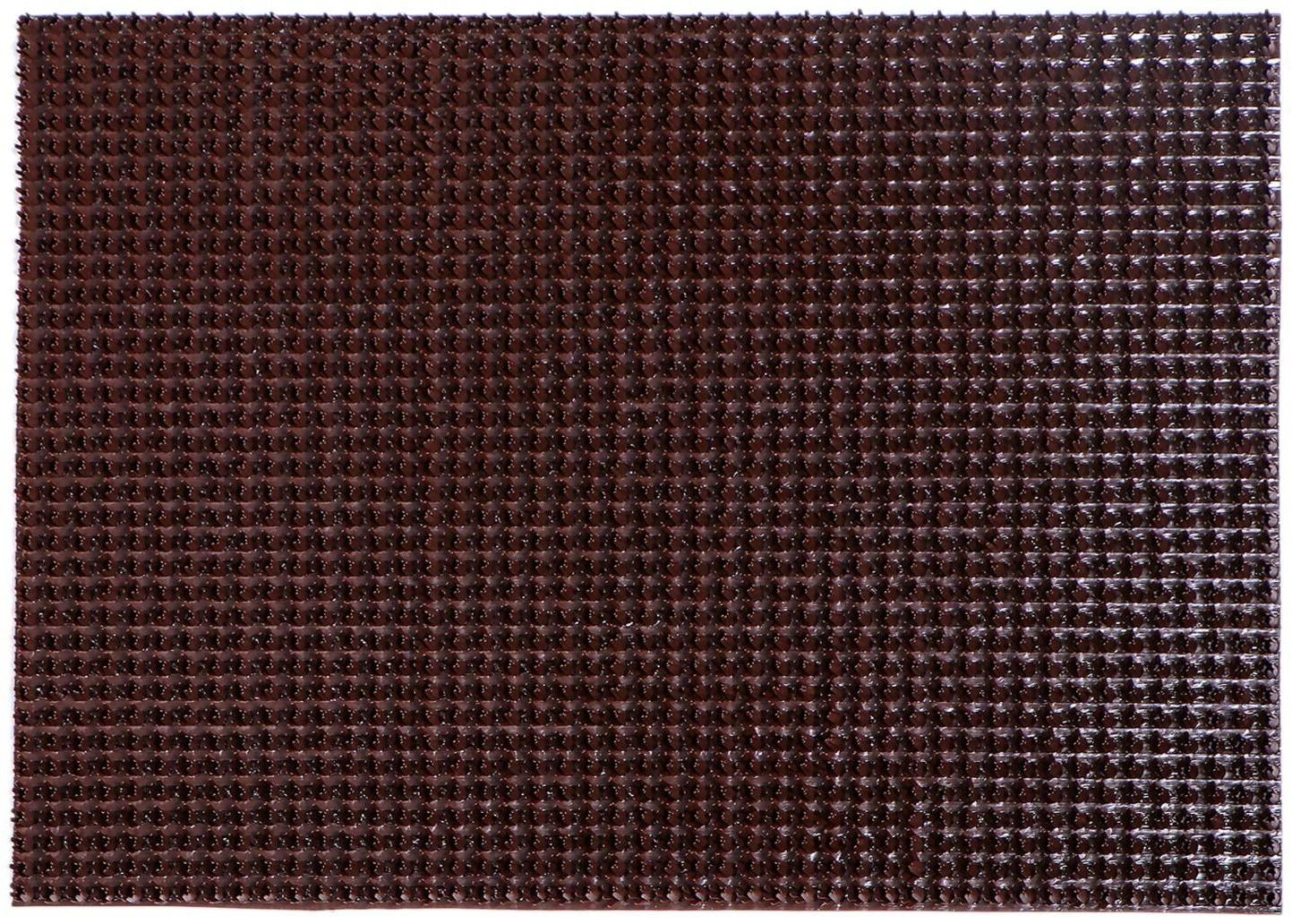 Покрытие ковровое щетинистое «Травка», 45×60 см, цвет тёмный шоколад