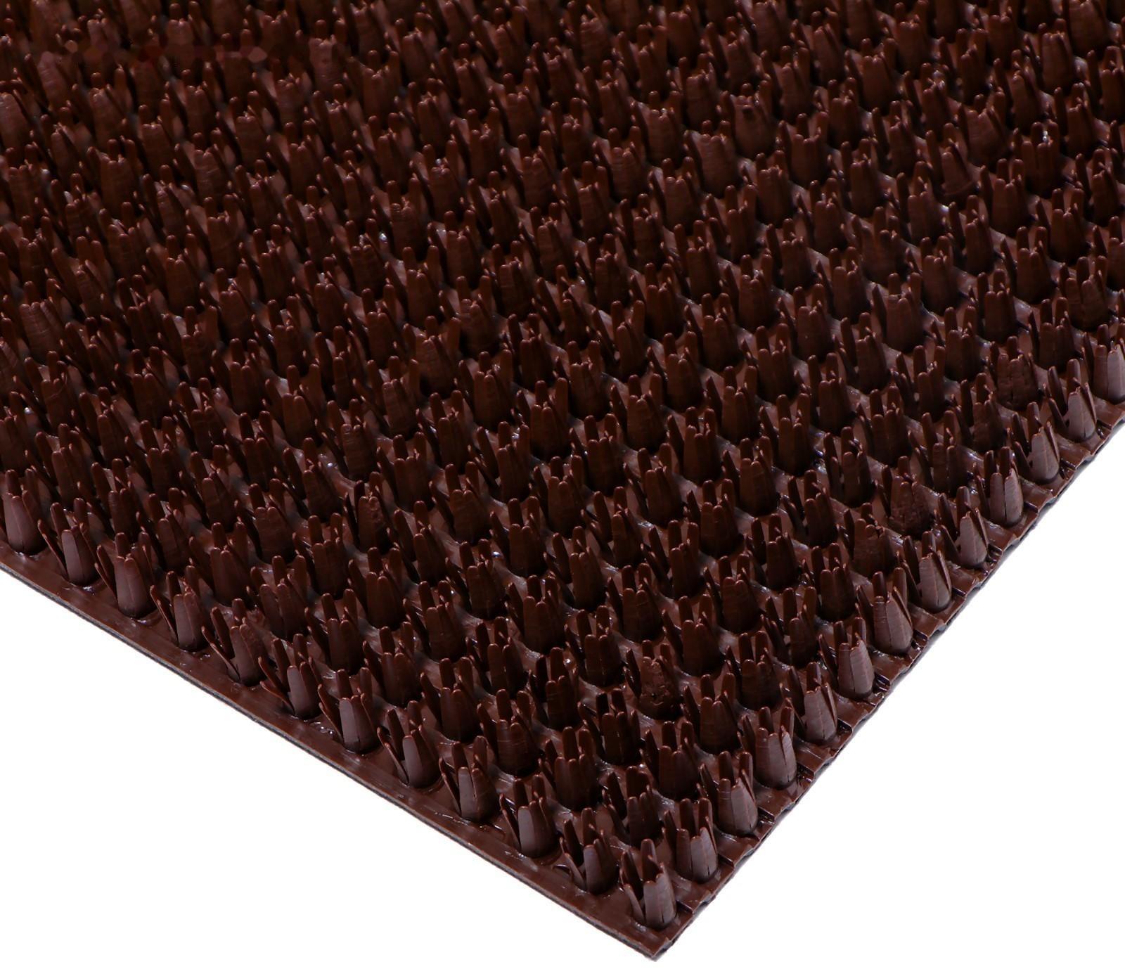 Покрытие ковровое щетинистое «Травка», 45×60 см, цвет тёмный шоколад