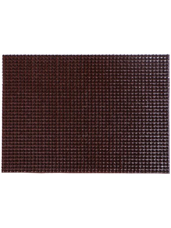 Покрытие ковровое щетинистое «Травка», 45×60 см, цвет тёмный шоколад