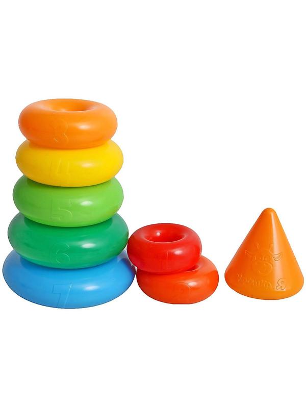 Пирамидка, 10 колец с конусом