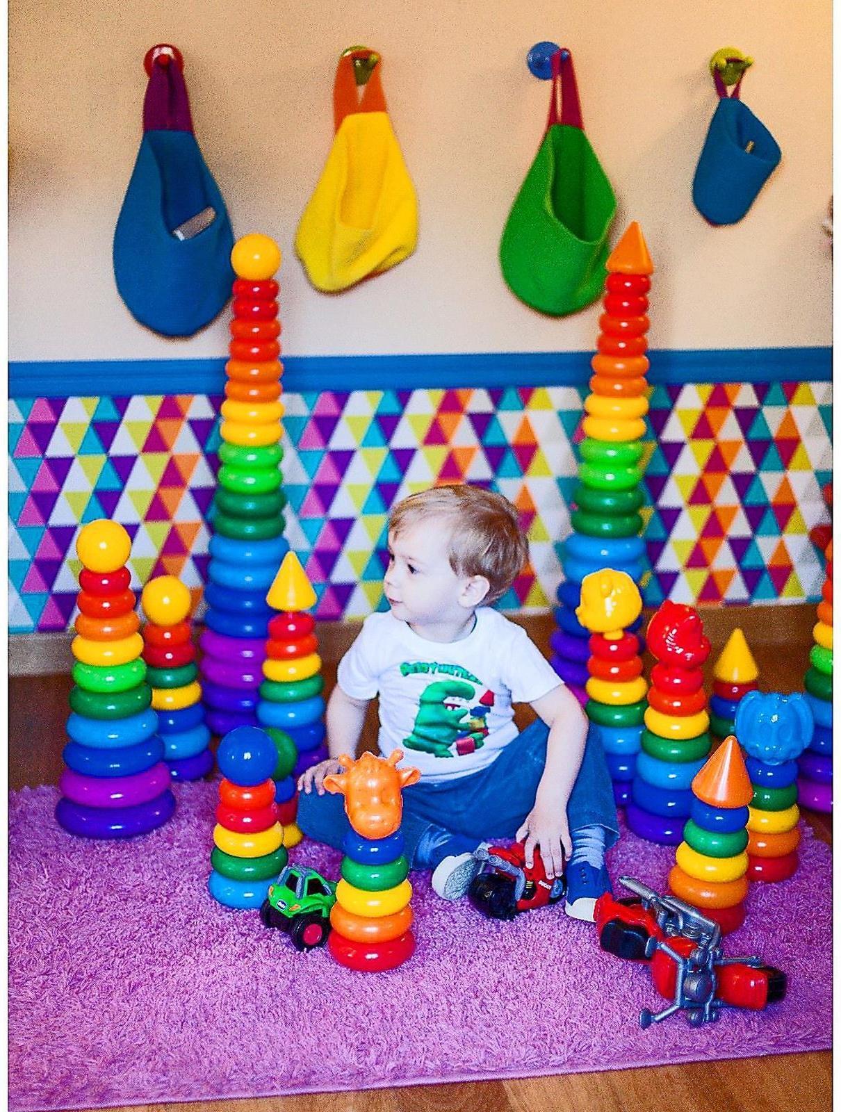 Пирамидка, 5 колец с шаром