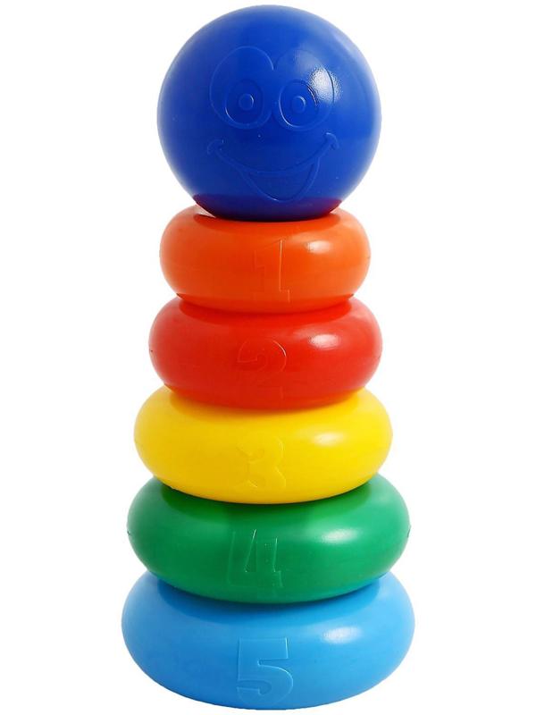 Пирамидка, 5 колец с шаром