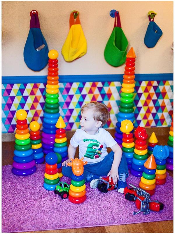 Пирамидка, 5 колец с шаром