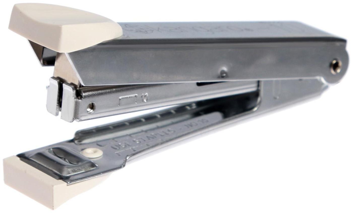 Степлер Kangaro №10, до 20 листов, металлический копус, встроенный антистеплер, 50 скоб, микс