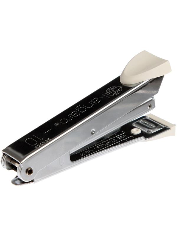 Степлер Kangaro №10, до 20 листов, металлический копус, встроенный антистеплер, 50 скоб, микс