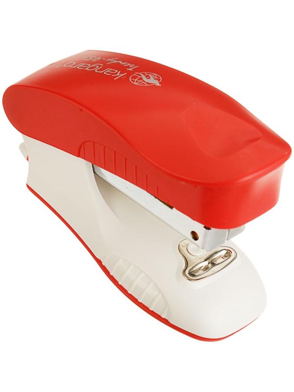 Степлер №24/6 и 26/6 15 листов Kangaro mini Trendy 45М встроенный антистеплер, 50 скоб, МИКС