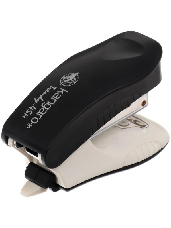 Степлер №24/6 и 26/6 15 листов Kangaro mini Trendy 45М встроенный антистеплер, 50 скоб, МИКС