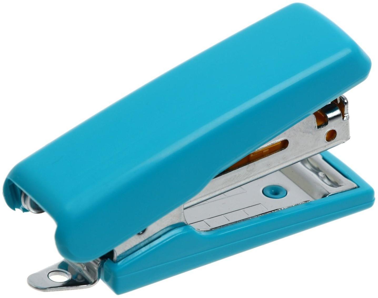 Степлер №10 10 листов Kangaro mini HS-Mini10, встроенный антистеплер, 50 скоб микс