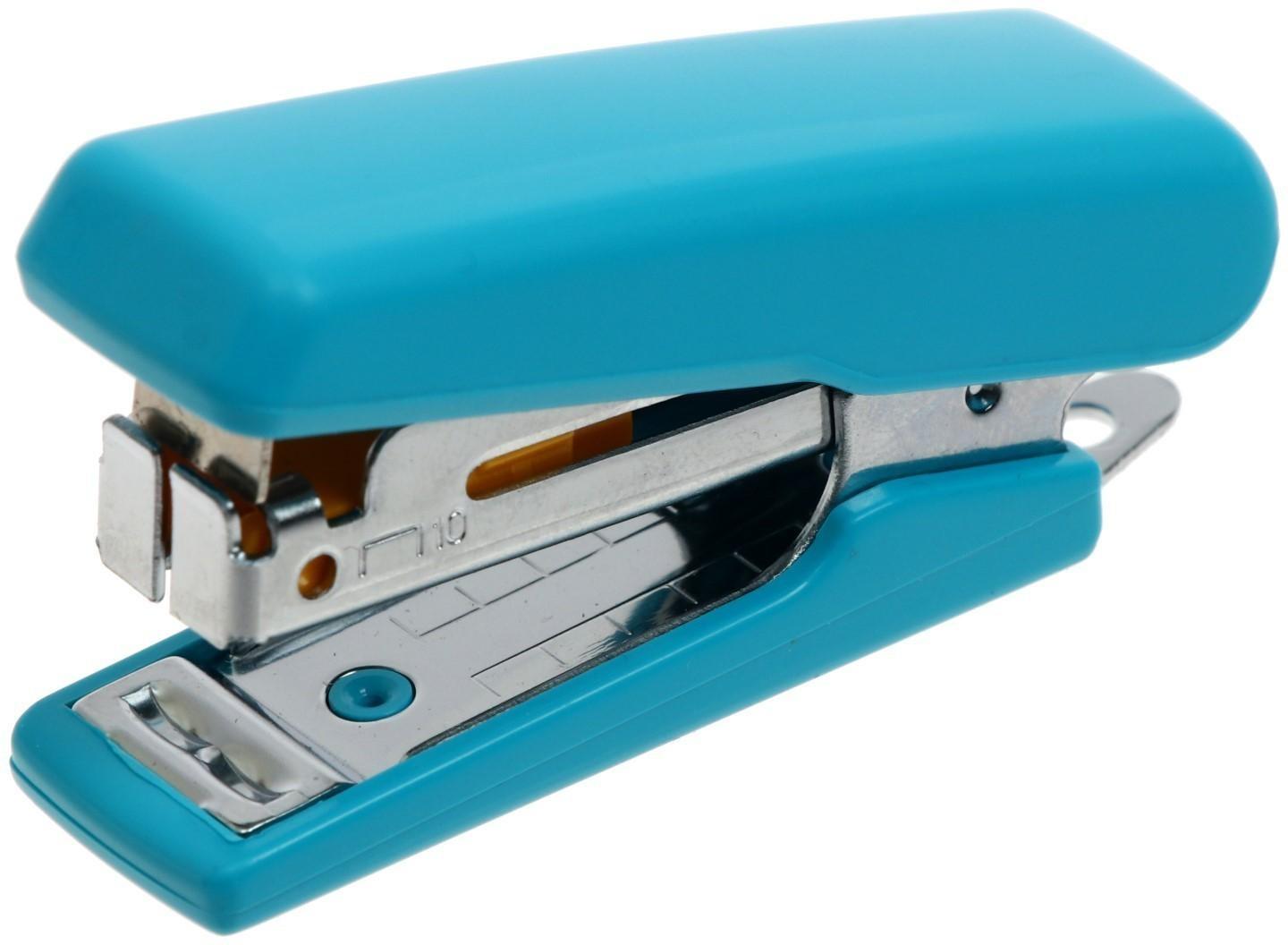 Степлер №10 10 листов Kangaro mini HS-Mini10, встроенный антистеплер, 50 скоб микс