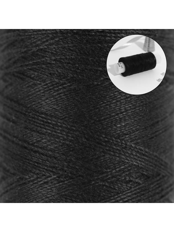 Нитки 40ЛШ, 200 м, цвет чёрный №115