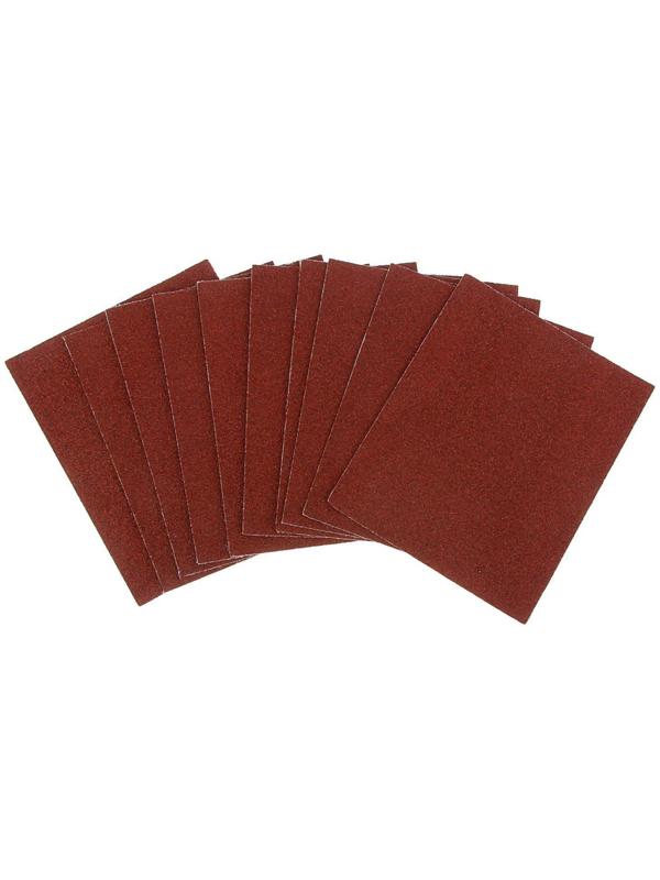 Шкурка шлифовальная в листах ТУНДРА, на тканевой основе водостойкая, 230 х 280, Р24, 10 шт.