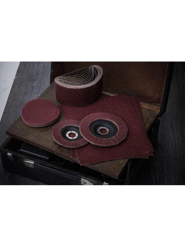 Шкурка шлифовальная в листах ТУНДРА, на тканевой основе водостойкая, 230 х 280, Р24, 10 шт.