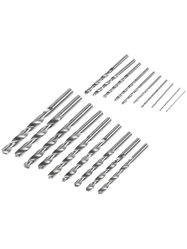 Набор сверл по металлу ТУНДРА, HSS, цилиндрический хвост., 1 - 10 мм (через 0.5 мм), 19 шт.