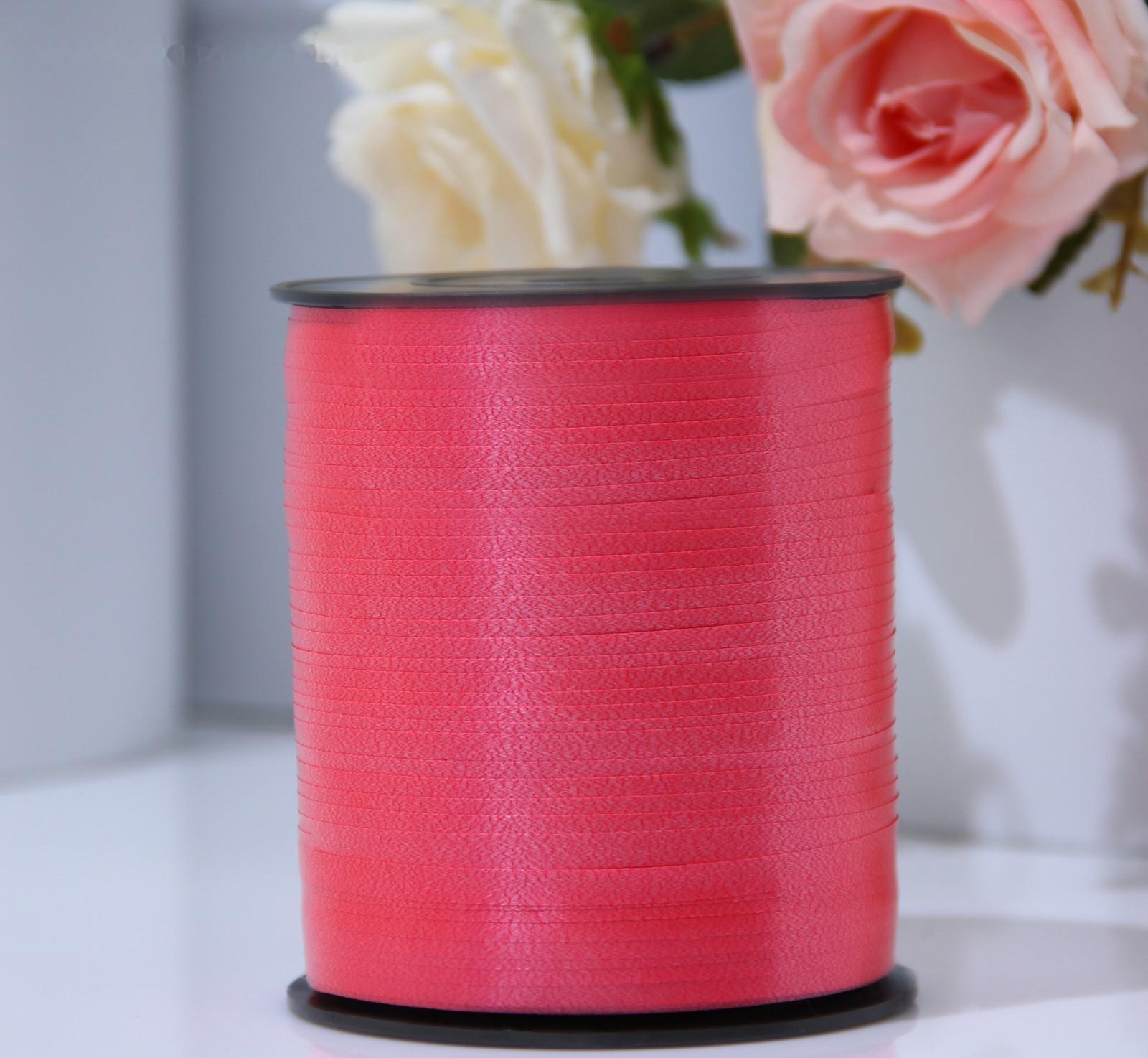 Лента для декора и подарков 0,5 см х 500 м, красная