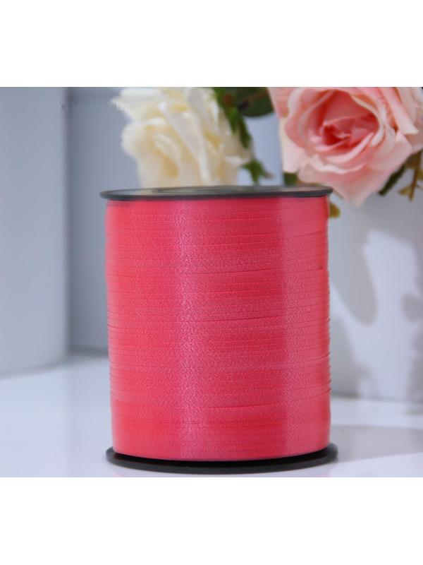 Лента для декора и подарков 0,5 см х 500 м, красная