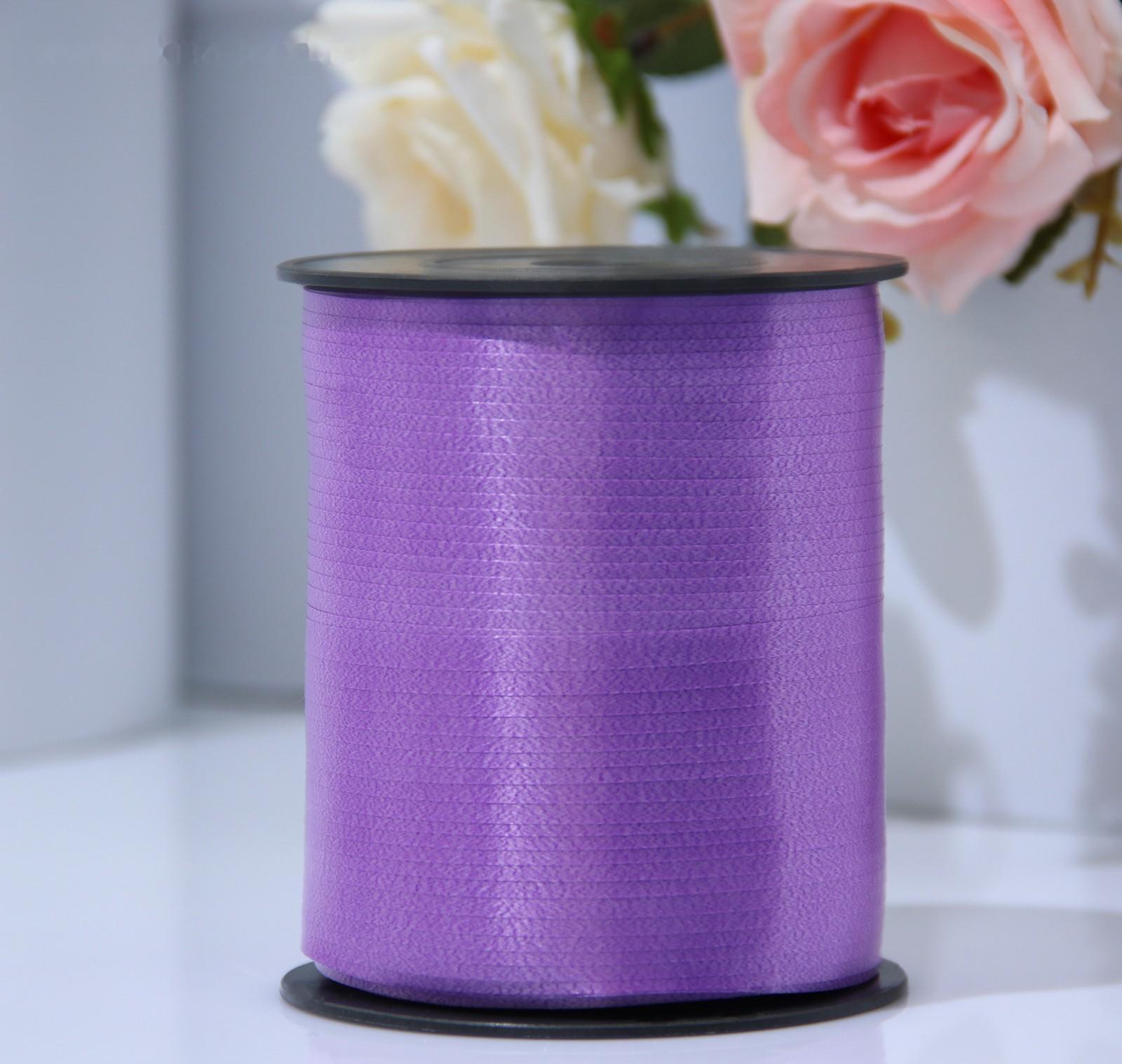 Лента для декора и подарков 0,5 см х 500 м, фиолетовая