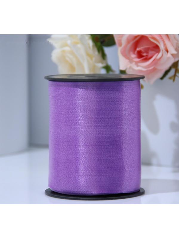 Лента для декора и подарков 0,5 см х 500 м, фиолетовая