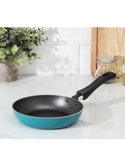 Сковорода Colibri, d=18 см, пластиковая ручка, антипригарное покрытие, цвет голубой